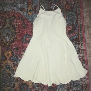 Scallop skater dress